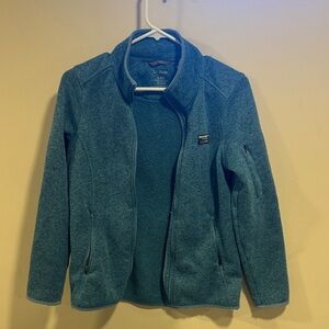 L.L. Bean Teal Fleece Jacket - Broken zipper